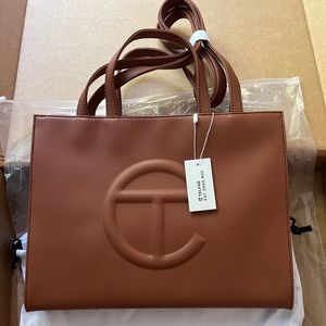 Telfar Medium Shopping Tote Bag NWT Tan